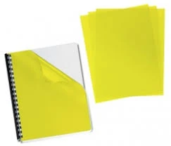 Yellow binding covers